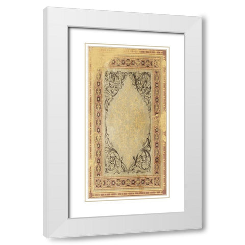 Desert Carpet White Modern Wood Framed Art Print with Double Matting by Grey, Jace
