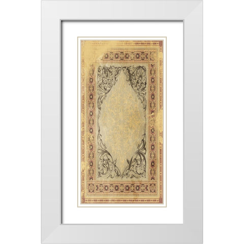 Desert Carpet White Modern Wood Framed Art Print with Double Matting by Grey, Jace