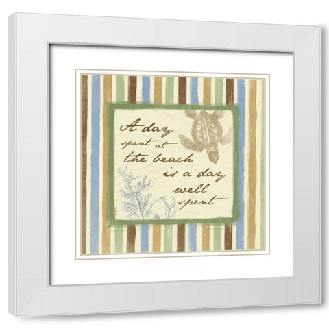 A DAY White Modern Wood Framed Art Print with Double Matting by Grey, Jace