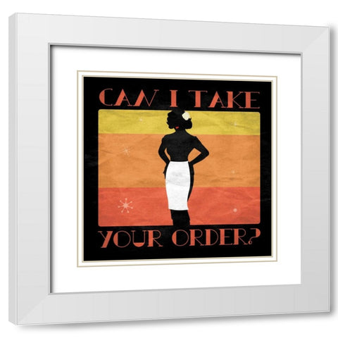 Take your order White Modern Wood Framed Art Print with Double Matting by Grey, Jace