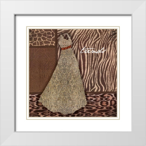Trends White Modern Wood Framed Art Print with Double Matting by Grey, Jace