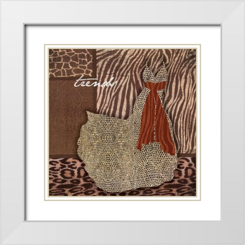 Trends White Modern Wood Framed Art Print with Double Matting by Grey, Jace