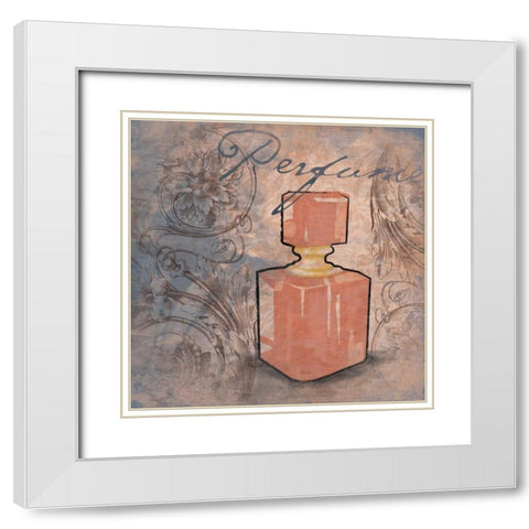 Perfume White Modern Wood Framed Art Print with Double Matting by Grey, Jace