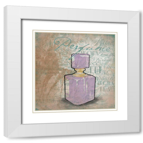 Perfume White Modern Wood Framed Art Print with Double Matting by Grey, Jace