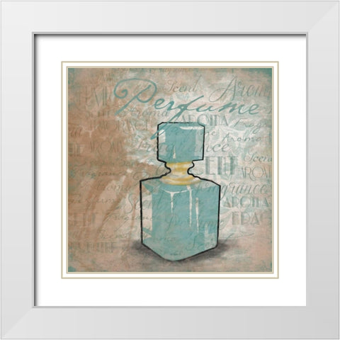 Perfume White Modern Wood Framed Art Print with Double Matting by Grey, Jace