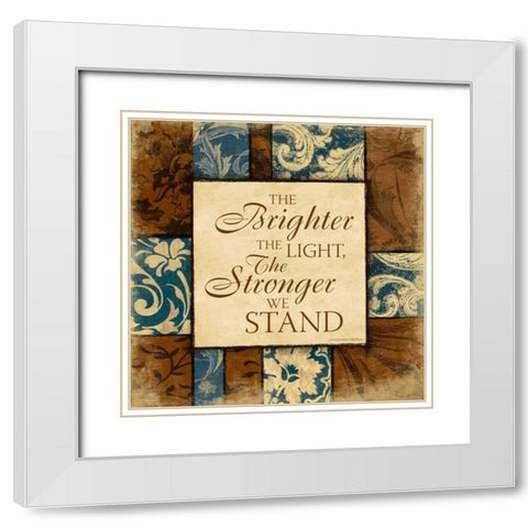 Brighter White Modern Wood Framed Art Print with Double Matting by Grey, Jace