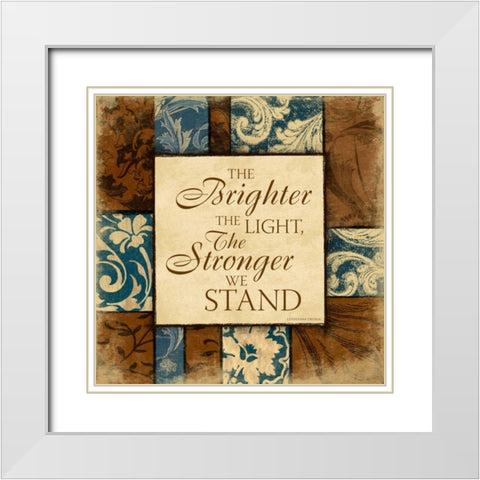 Brighter White Modern Wood Framed Art Print with Double Matting by Grey, Jace