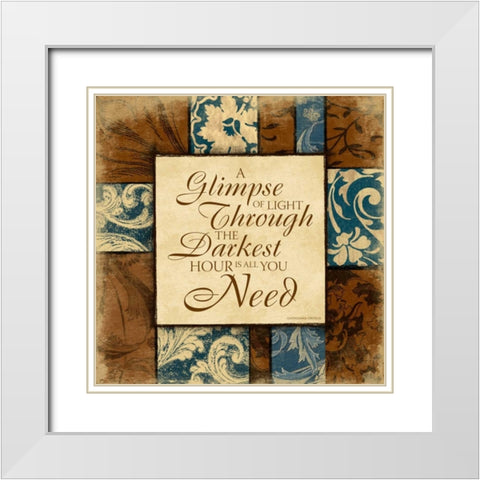 Darker White Modern Wood Framed Art Print with Double Matting by Grey, Jace