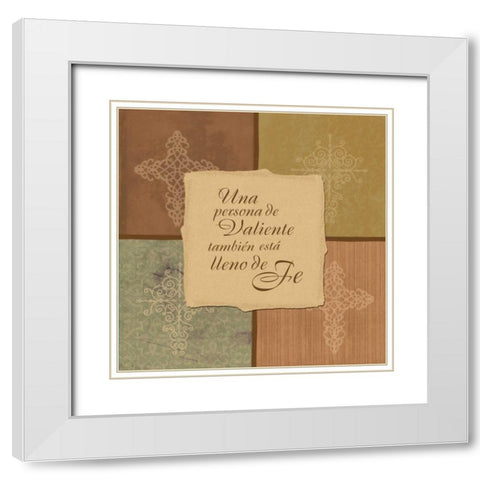 Spanish4patch White Modern Wood Framed Art Print with Double Matting by Grey, Jace