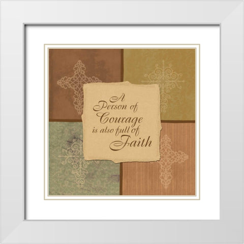 English4patch White Modern Wood Framed Art Print with Double Matting by Grey, Jace