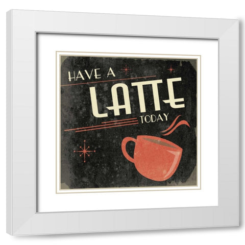 Latte White Modern Wood Framed Art Print with Double Matting by Grey, Jace