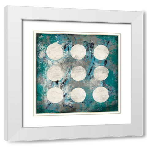 RC Abstract White Modern Wood Framed Art Print with Double Matting by Grey, Jace