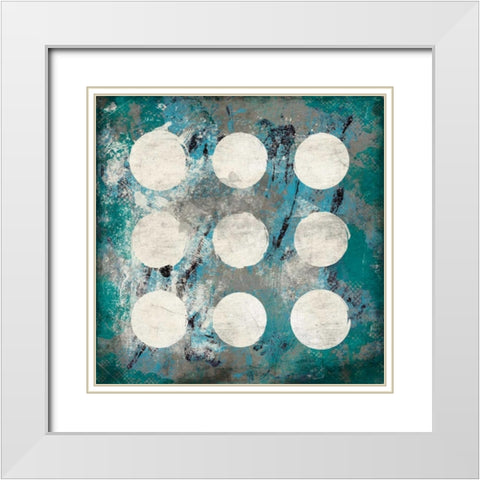 RC Abstract White Modern Wood Framed Art Print with Double Matting by Grey, Jace