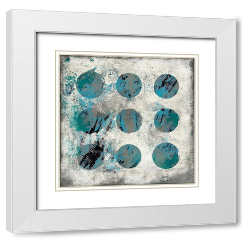 RC Abstract White Modern Wood Framed Art Print with Double Matting by Grey, Jace