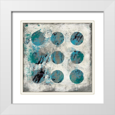 RC Abstract White Modern Wood Framed Art Print with Double Matting by Grey, Jace