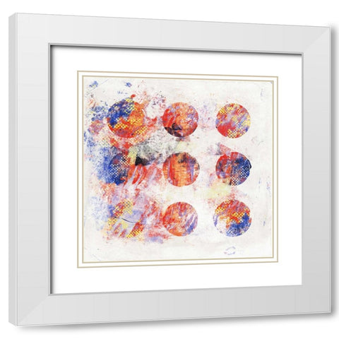 Abstract 2 White Modern Wood Framed Art Print with Double Matting by Grey, Jace