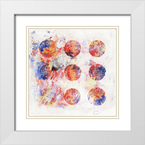 Abstract 2 White Modern Wood Framed Art Print with Double Matting by Grey, Jace