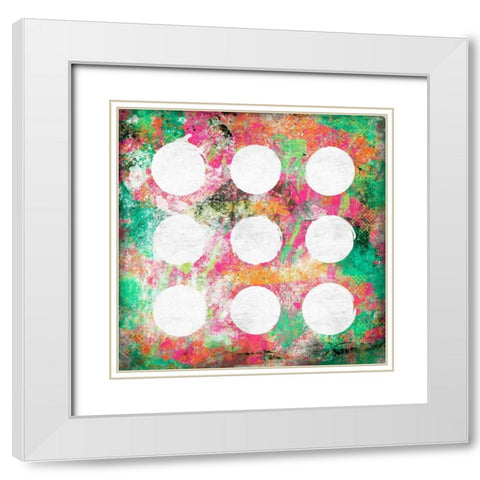 Glow Abstract White Modern Wood Framed Art Print with Double Matting by Grey, Jace