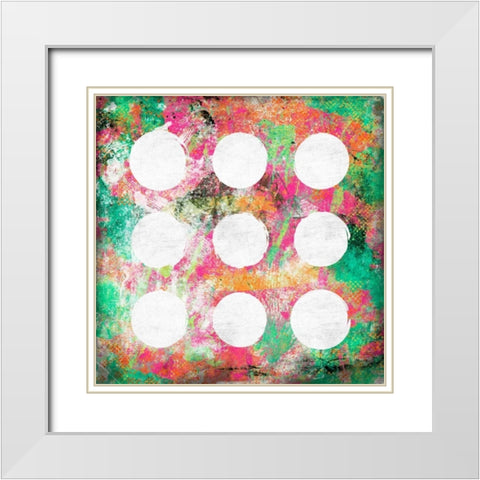 Glow Abstract White Modern Wood Framed Art Print with Double Matting by Grey, Jace