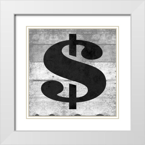 SHIFT KEY $ White Modern Wood Framed Art Print with Double Matting by Grey, Jace