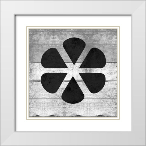 SHIFT KEY White Modern Wood Framed Art Print with Double Matting by Grey, Jace