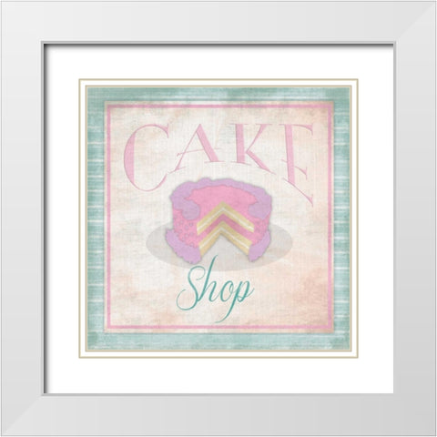 Cakes 2 White Modern Wood Framed Art Print with Double Matting by Grey, Jace