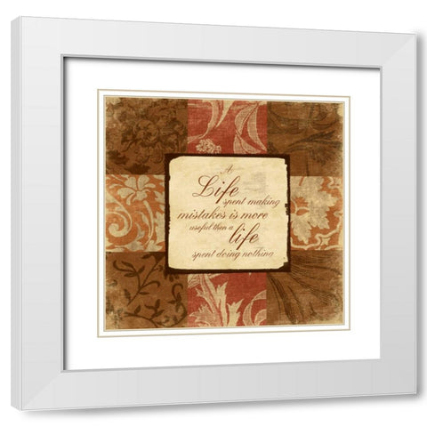 SpicePatch inspirational White Modern Wood Framed Art Print with Double Matting by Grey, Jace