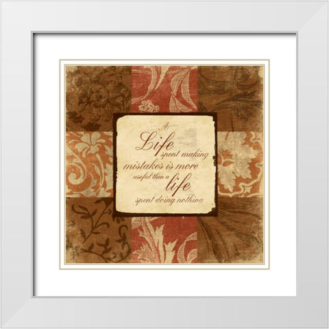 SpicePatch inspirational White Modern Wood Framed Art Print with Double Matting by Grey, Jace