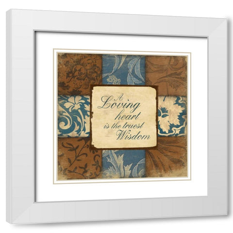 BluebrownPatch inspirational White Modern Wood Framed Art Print with Double Matting by Grey, Jace