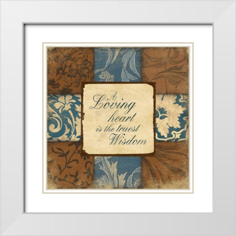 BluebrownPatch inspirational White Modern Wood Framed Art Print with Double Matting by Grey, Jace