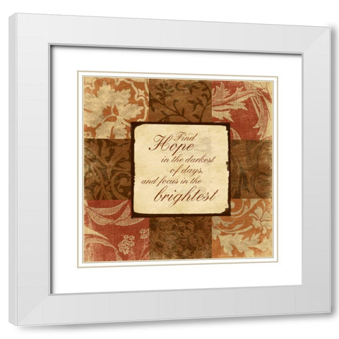 SpicePatch inspirational 2 White Modern Wood Framed Art Print with Double Matting by Grey, Jace