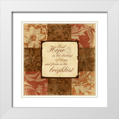 SpicePatch inspirational 2 White Modern Wood Framed Art Print with Double Matting by Grey, Jace