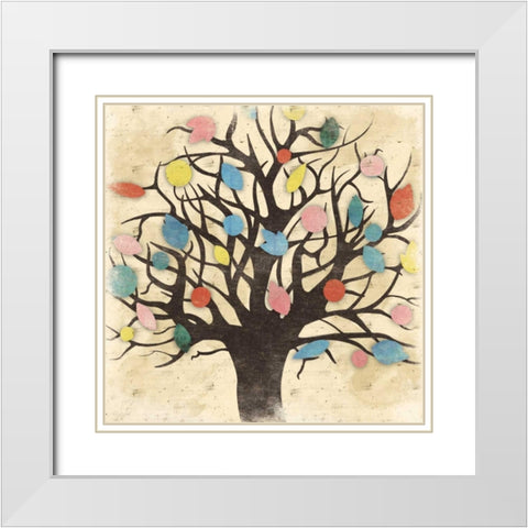 Tree 2 White Modern Wood Framed Art Print with Double Matting by Grey, Jace