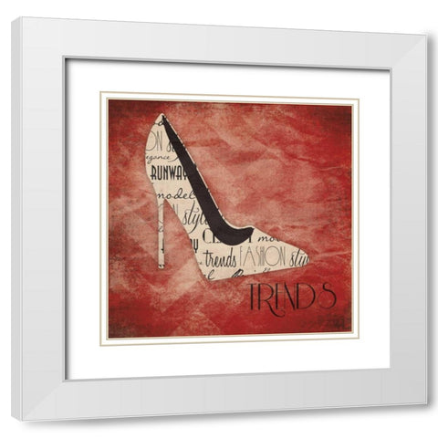 Trends White Modern Wood Framed Art Print with Double Matting by Grey, Jace