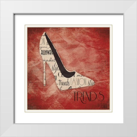 Trends White Modern Wood Framed Art Print with Double Matting by Grey, Jace