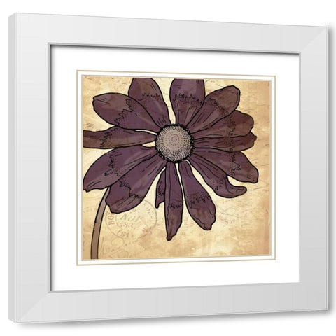 Paris 8 White Modern Wood Framed Art Print with Double Matting by Grey, Jace