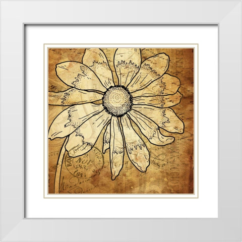 Paris 8 White Modern Wood Framed Art Print with Double Matting by Grey, Jace