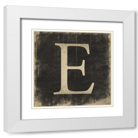 E White Modern Wood Framed Art Print with Double Matting by Grey, Jace