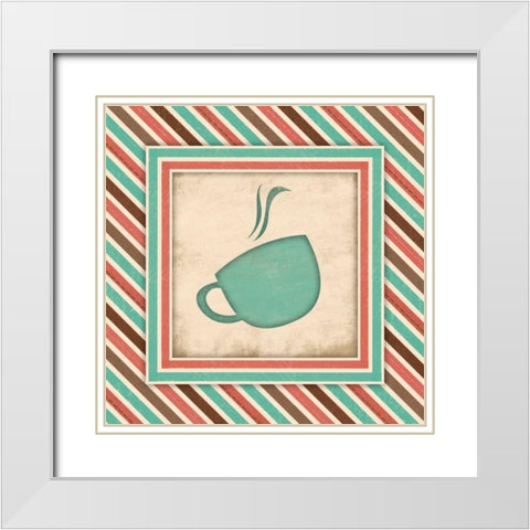 Coffee White Modern Wood Framed Art Print with Double Matting by Grey, Jace