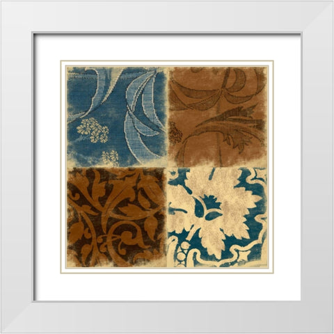 Pattern White Modern Wood Framed Art Print with Double Matting by Grey, Jace