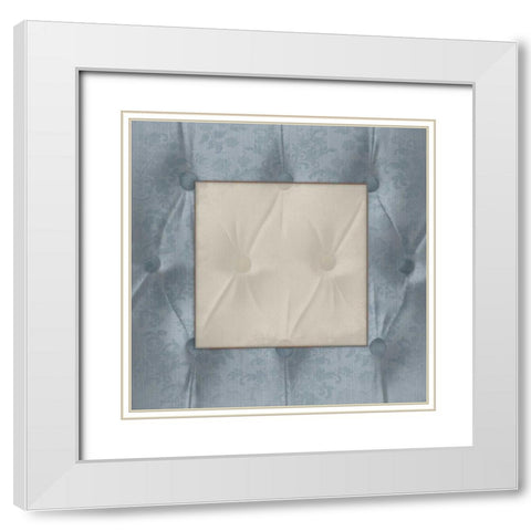 Borders White Modern Wood Framed Art Print with Double Matting by Grey, Jace
