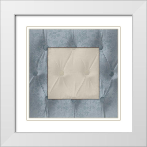 Borders White Modern Wood Framed Art Print with Double Matting by Grey, Jace