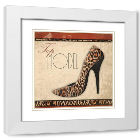 Top Model White Modern Wood Framed Art Print with Double Matting by Grey, Jace