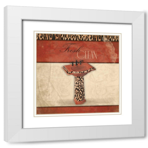 Fresh Clean White Modern Wood Framed Art Print with Double Matting by Grey, Jace