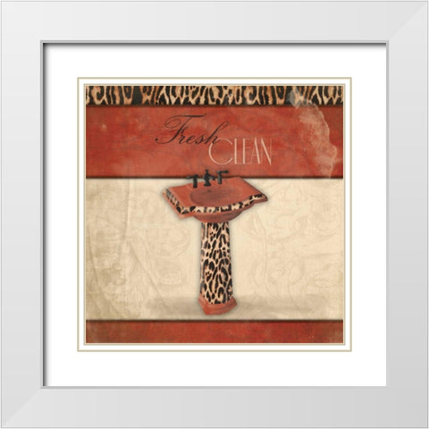 Fresh Clean White Modern Wood Framed Art Print with Double Matting by Grey, Jace