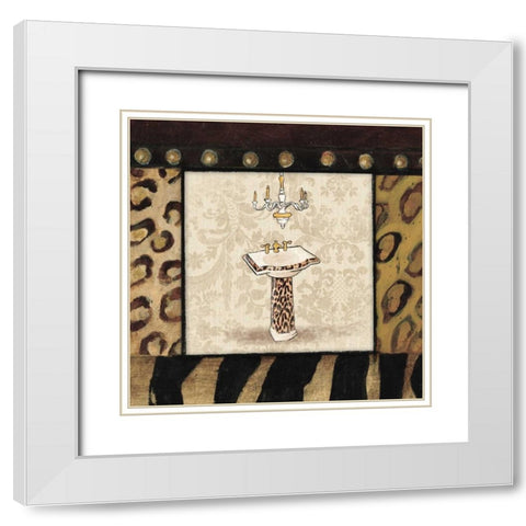 Sink 2 White Modern Wood Framed Art Print with Double Matting by Grey, Jace