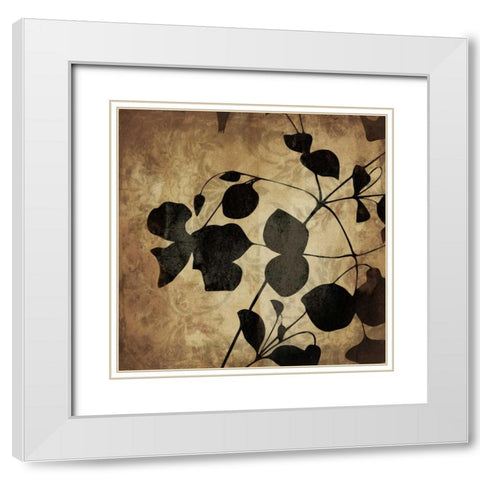 Silo flower 3 White Modern Wood Framed Art Print with Double Matting by Grey, Jace
