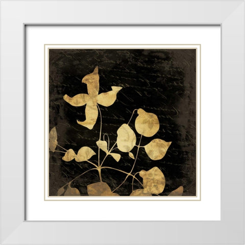 Silo Flower 4 White Modern Wood Framed Art Print with Double Matting by Grey, Jace