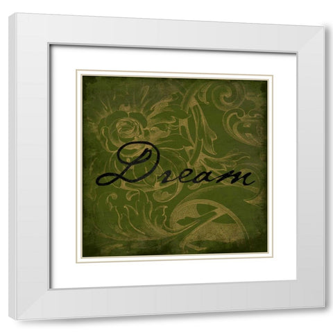 Dream White Modern Wood Framed Art Print with Double Matting by Grey, Jace