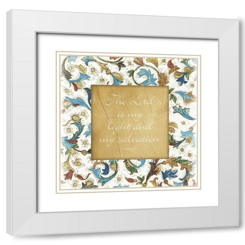 My Salvation White Modern Wood Framed Art Print with Double Matting by Grey, Jace
